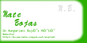 mate bojas business card